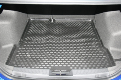 Коврик в багажник Шевроле Авео с 2012-,,сед. ,цвет:черный, производитель NovLine