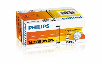 Автолампа Philips Vision C3W - 35mm, 1шт.,12848VI