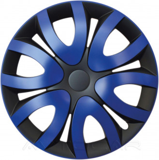 Колпаки колесные MIKA радиус R15 4шт Olszewski Синий ⟃ черный