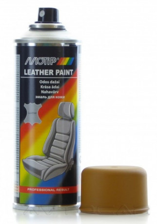 Краска для кожи коричневый Motip Leather Paint аэрозоль 200мл 04237BS