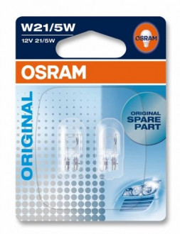 Указательные лампа накаливания OSRAM 7515-02B W21/5W 12V W3x16q 10X2 Blister