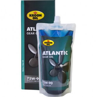 Cинтетическое трансмиссионное масло синего цвета Atlantic Gear Oil 75W-90 (упаковка 500мл.) Нидерланды