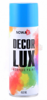 Акриловая краска NOWAX Decor Lux цвет: светло-голубой 450мл. аэрозоль