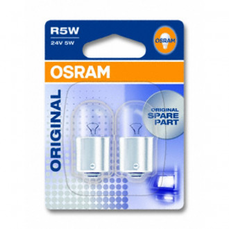 Указательные лампа накаливания OSRAM 5627-02B R5W 24V BA15s 10X2 Blister