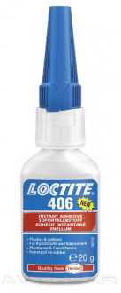 Клей для резины и пластиков Loctite 406 20гр.