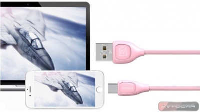 Кабель micro USB Remax Lesu RC-050m microUSB (длина 1м) Розовый