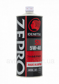 Моторное масло Idemitsu Zepro Racing SAE 5W-40