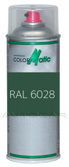 Маскировочная аэрозольная краска матовая сосновый зеленый RAL 6028 400мл (аэрозоль)
