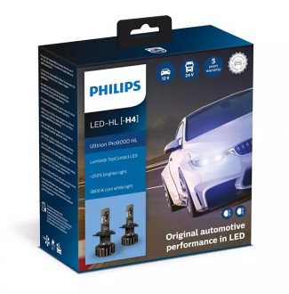 Автолампы Philips Ultinon Pro 9000 H4 LED 12/24V 15W 5800K P43T (11342U90CWX2) 2шт