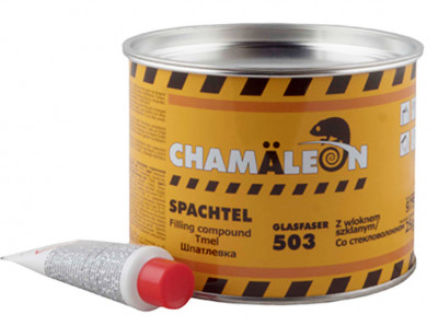 Шпатлевка со стекловолокном Chamaleon 503 для глубоких вмятин (Германия) 1кг 15035