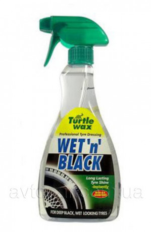 Полироль для шин Черный лоск Wet N Black Turtle Wax спрей 500мл