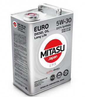 Масло моторное Mitasu Euro Diesel Oil Long Life 5W-30 100% Synthetic