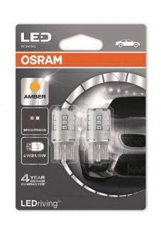 Лампы светодиодные Osram LEDriving W21/5W LED 12V 1W W3X16Q (комплект 2шт.)