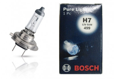Галогеновая лампа BOSCH Pure Light H7 55W 12V PX26d (1987302071)