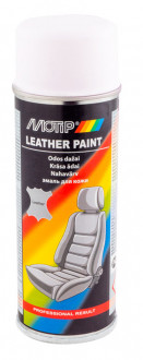 Краска для кожи белая Motip Leather Paint аэрозоль 200мл RAL 9010 04235BS