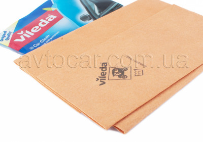 Салфетка Vileda Car Cloth для протирания и впитывания влаги со стеклянных, окрашенных и хромированных, 50*43см