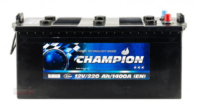 Аккумулятор Champion Black 220Ah пусковой ток 1400A