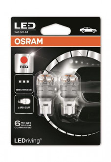 Автолампы светодиодные Osram LEDriving W16W LED 12V 2W W2.1X9.5D (T16) 9213R-02B