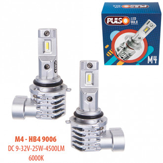 Лампы PULSO M4-HB4 9006/LED-chips CREE/9-32v/2x25w/4500Lm/6000K (M4-HB4 9006)
