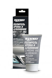 Полироль-очиститель Runway для хрома и алюминия, 50мл.