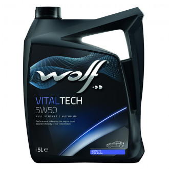 Синтетическое масло WOLF VITALTECH 5W50 5л.(8314728)