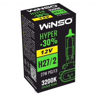 Автолампа Winso 12V H27/2 Hyper +30% 27W PGJ13