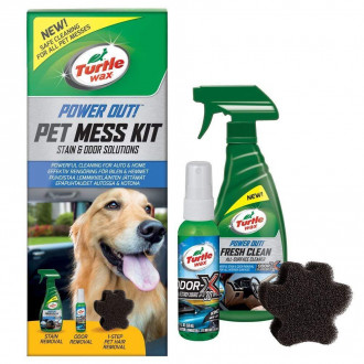 Набор Turtle Wax Pet Mess Kit 53037 для очистки салона и дома от шерсти и загрязнений после животных