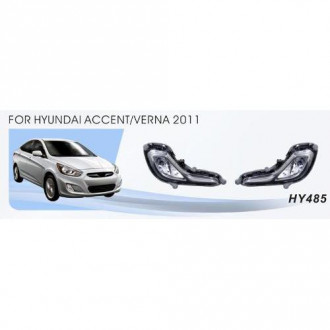 Фары доп.модель Hyundai Accent/Verna 2010-15/HY-485W/881-12V27W/эл.проводка (HY-485W)