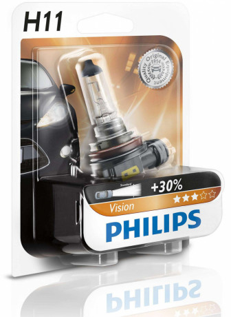 Philips Vision +30%  H11 12V 55W PGJ19-2 12362PRC1
