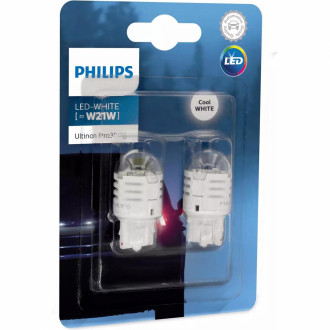 Автолампы светодиодные Philips Ultinon Pro3000 LED W21W LED 12V 1.75W W3X16D (11065U30CWB2) 2шт