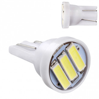 Лампа PULSO/габаритная/LED T10/3SMD-7020/12v/0.5w/120lm White (LP-121239)