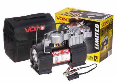 Компрессор автомобильный VOIN VL-550 производительность 40л/мин.