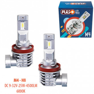 Лампы PULSO M4-H8/LED-chips CREE/9-32v/2x25w/4500Lm/6000K (M4-H8)