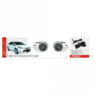 Фары доп.модель Ford Focus 2012-13/FD-683/H11-12V55W/эл.проводка (FD-683)