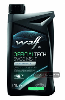 Синтетическое масло WOLF OFFICIALTECH 5W30 MS-F