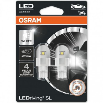Автолампы светодиодные Osram LEDriving SL W16W LED 12V 2W 6000K W2.1X9.5D (921DWP-02B)