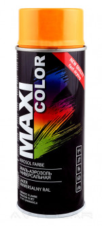 Акриловая краска Maxi Color RAL1028 цвет: дынно-желтый 400мл.