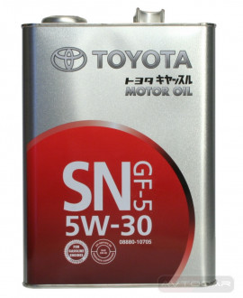 Масло Toyota Motor Oil API SN 5W-30 SN/GF-5