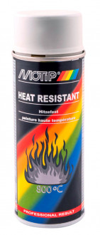 Краска термостойкая серая Motip Heat Resistant 800°C аэрозоль 400мл. 04039