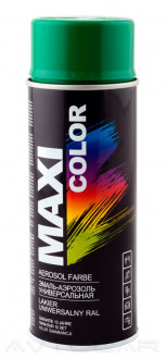 Акриловая краска Maxi Color RAL6029 цвет: мятно-зеленый 400мл.