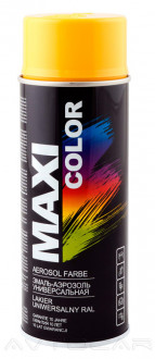 Акриловая краска Maxi Color RAL1004 золотой желтый 400мл.