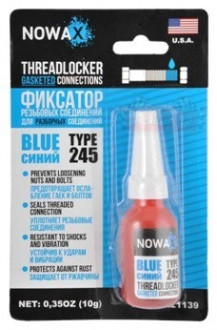 Герметик резьбовых соединений Nowax Threadlocker Blue (синий 10мл ) NX21139