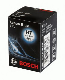 Галогеновая лампа BOSCH Xenon Blue H7 55W 12V PX26d (1987302075)
