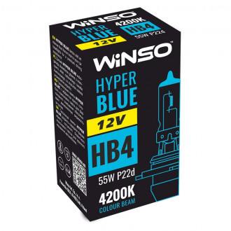 Автолампа Winso 12V HB4 HYPER BLUE 4200K 55W P22d