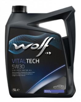 Синтетическое масло WOLF VITALTECH 5W30 5 литров
