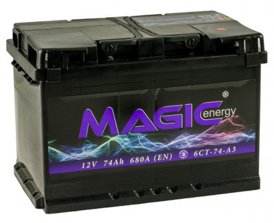 Аккумулятор Magic Energy 74Ah пусковой ток 720A 