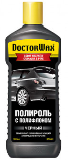 Цветная полироль с полифлоном Doctor Wax (черный цвет) DW8401